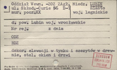 oddział wewn. - zakład opieki zdrowotnej Zagł. Miedz. D-7, skan 1