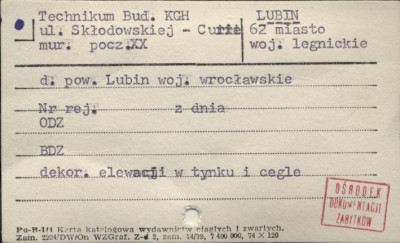 technikum budowlane KGH, skan 1