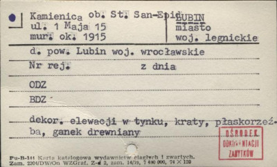 kamienica, ob. St. San.-Epid., skan 1