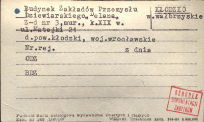budynek Zakładów Przemysłu Dziewiarskiego Delana, Z-d nr 3, skan 1