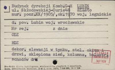 budynek dyrekcji Komb. G-H, skan 1