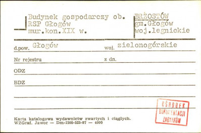 budynek gospodarczy ob. RSP Głogów, skan 1