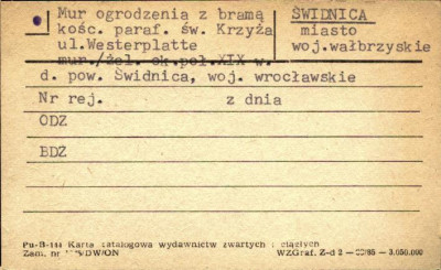 mur ogrodzenia z bramą kośc. paraf. św. Krzyża, skan 1