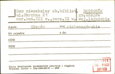 dom mieszkalny ob. biblioteka publiczna, skan 1