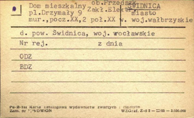 dom mieszkalny ob. przedszkole zakł. elektr., skan 1