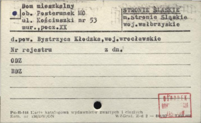 dom mieszkalny, ob. posterunek MO, skan 1