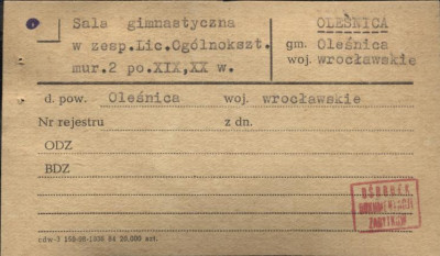 sala gimnastyczna w zesp. lic. ogólnokszt., skan 1