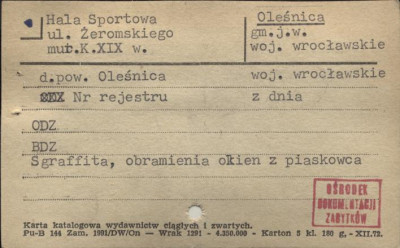 hala sportowa, skan 1