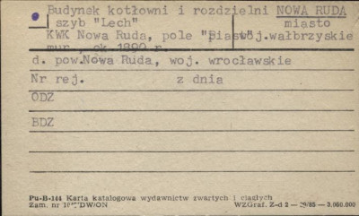 budynek kotłowni i rozdzielni szybu Lech, skan 1