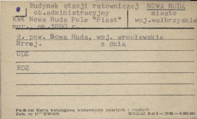 budynek stacji ratowniczej, ob. administracyjny, skan 1