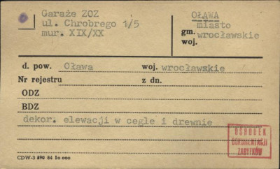 garaże zakład opieki zdrowotnej, skan 1