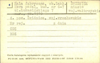 hala fabryczna, ob. Zakł. Mera Pafal, skan 1