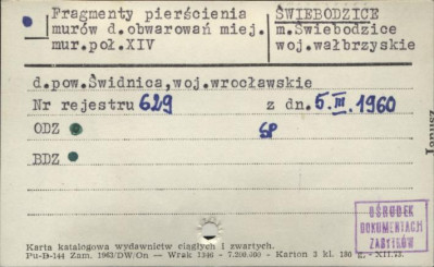 fragmenty pierścienia murów d. obwarowań miej., skan 1