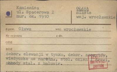 kamienica, skan 1