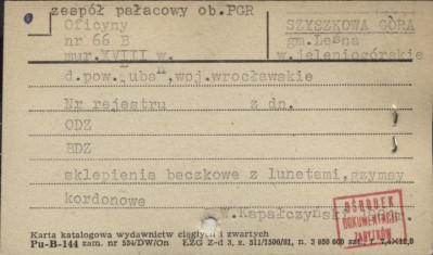 zespół pałacowy ob. PGR, skan 1