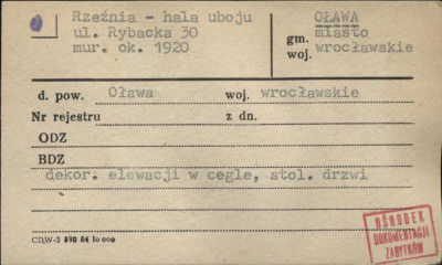 rzeźnia - hala uboju, skan 1