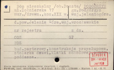 dom mieszkalny, ob. poczta, skan 1