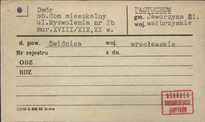 dwór, ob. budynek mieszkalny, skan 1