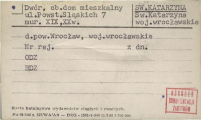 dwór, ob. dom mieszkalny, skan 1