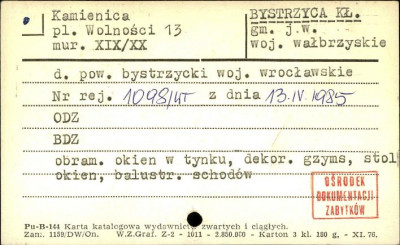 kamienica, skan 1
