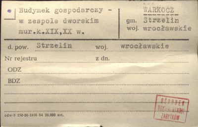 budynek gospodarczy w zespole dworskim, skan 1