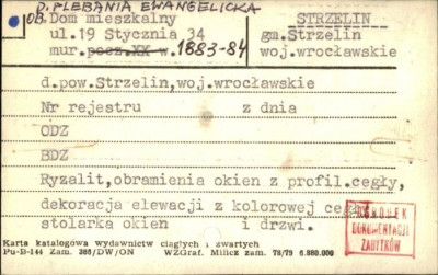 dom mieszkalny, ob. d. plebania ewangelicka, skan 1