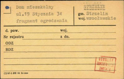 dom mieszkalny, fragment ogrodznia, skan 1
