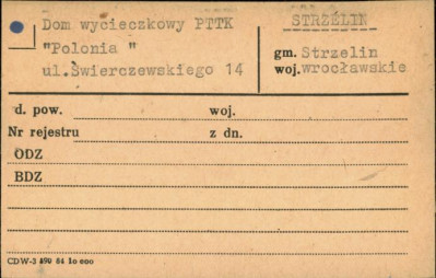 dom wycieczkowy PTTK Polonia, skan 3