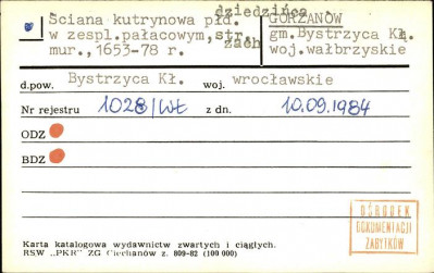 ściana kurtynowa płd. dziedzińca w zesp. pałacowym, str. zach., skan 1