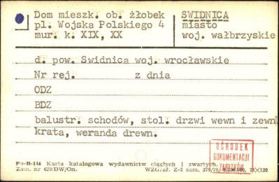 dom mieszkalny, ob. żłobek, skan 1