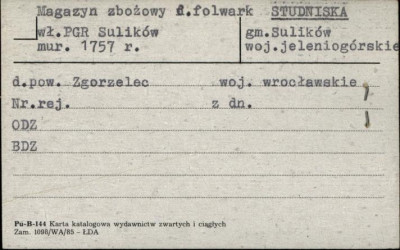magazyn zbożowy, folwark, skan 1