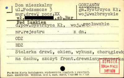 dom mieszkalny, ob. Bar pod Zamkiem, skan 1