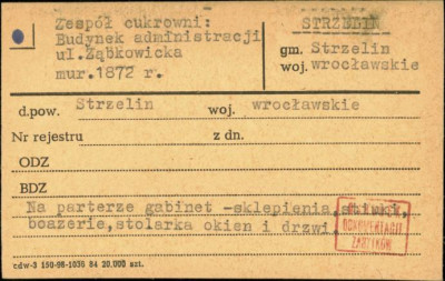 zespół cukrowni - budynek administracji, skan 1