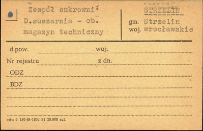 zespół cukrowni - d. suszarnia - ob. magazyn techniczny, skan 3
