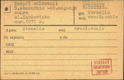 zespół cukrowni - d. suszarnia - ob. magazyn cukru., skan 1