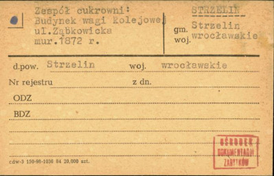 zespół cukrowni - budynek wagi kolejowej, skan 1