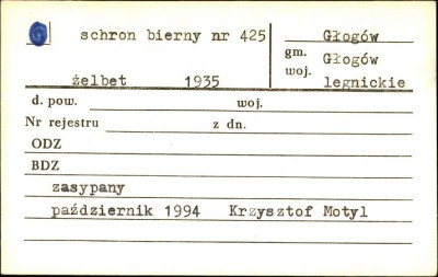 schron bierny nr 425, skan 1