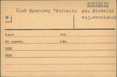 schronisko młodzieżowe ob. Klub Sportowy Strzelin, skan 3