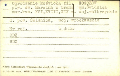 ogrodzenie kościoła fil. pw. św. Marcina z bramą, skan 1