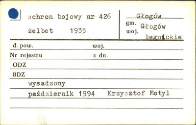 schron bojowy nr 426, skan 1