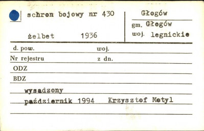 schron bojowy nr 430, skan 1