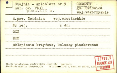 stajnia - spichlerz, skan 1