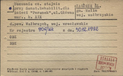 wozownia cz. stajnia przy sanat. rehabilit. dla dzieci Poranek, skan 1