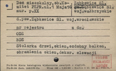 dom mieszkalny, ob. komitet PZPR, skan 1