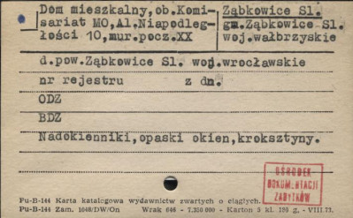 dom mieszkalny, ob. komisariat MO, skan 1