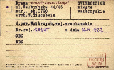 brama - zespół zamku Książ, skan 1