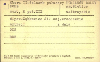 obora II - folwark pałacowy, ob. POHZ, skan 1