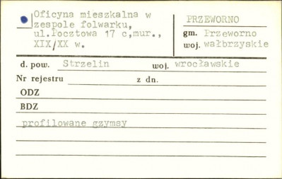 oficyna mieszkalna w zespole folwarku, skan 1