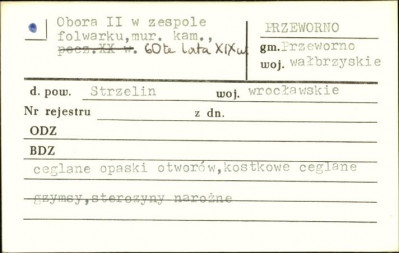 obora II w zespole folwarku, skan 1
