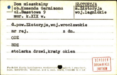 dom mieszkalny ob. Komenda Garnizonu, skan 1